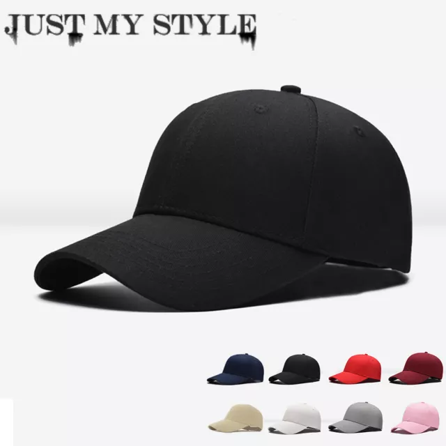 Men Women New Black Baseball Cap Snapback Hat Hip-Hop Adjustable Bboy Summer Cap