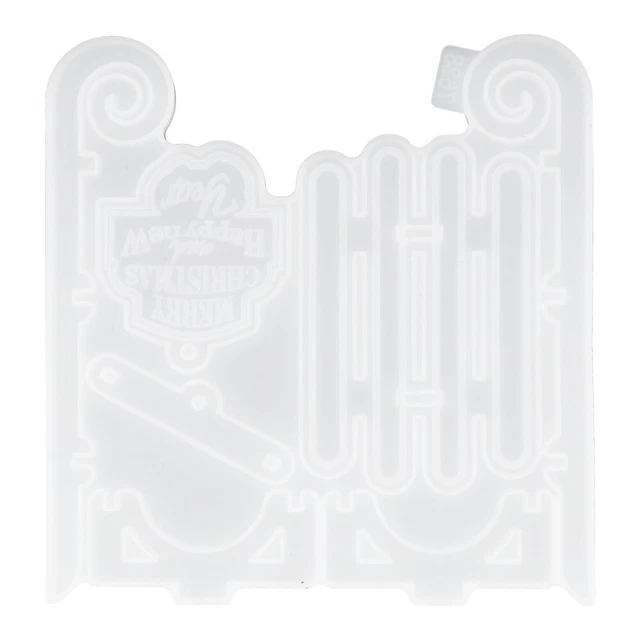 Trineo de silicona molde en forma de molde decoración navideña molde adorno de escritorio molde