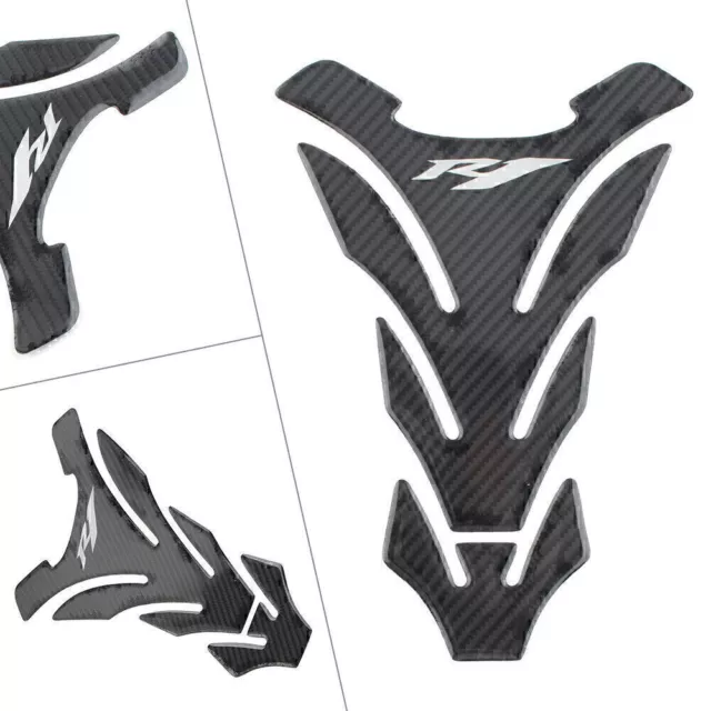 Fit Yamaha YZF-R1 Gas Fuel Tank 3D Decal Protector Pad Sticker  Carbon Fiber