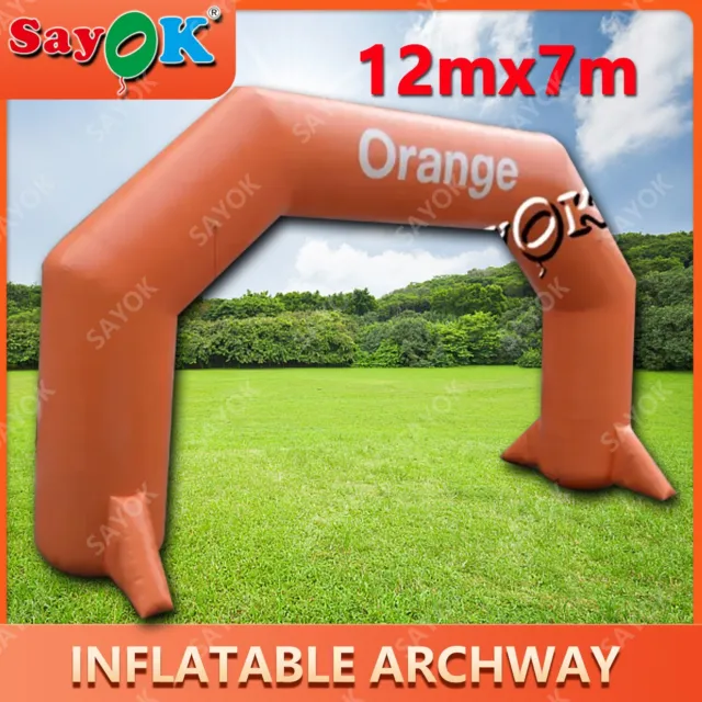 Sayok Inflatable Race Start Finish Line Arch Orange Inflable Start Line Arches