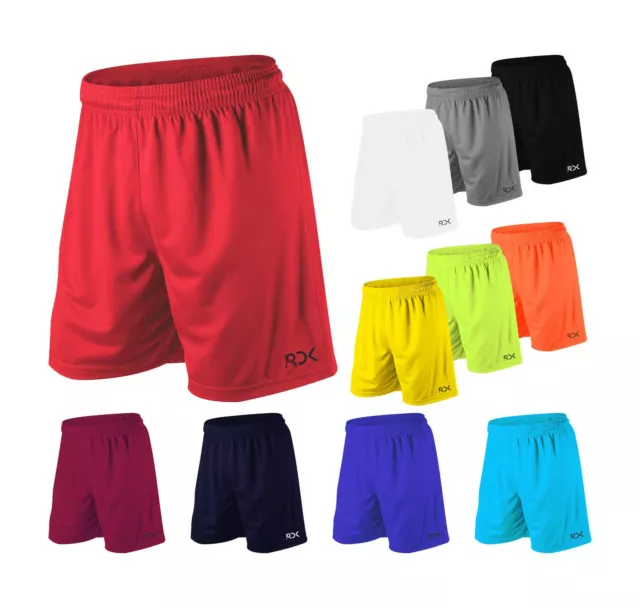 RDK Mens Football Shorts Quick Dry Running Jogging Gym Sports Breathable Fitness