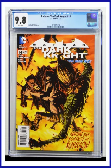 Batman The Dark Knight #14 CGC Graded 9.8 DC January 2013 White Pages Comic Book