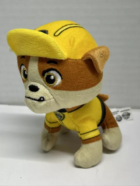 5 Inch  Paw PATROL Rubble Big Eyes Animals Dog Plush Toy Cute Stuffed Plush