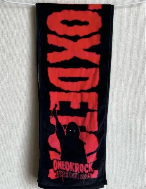 ONE OK ROCK DETOX Japan Tour 2025 Towel Black Red Used 44a $88.70