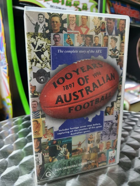 100 YEARS OF Australian Football 1897 to 1996 - AFL - VHS Video Tape $5 ...
