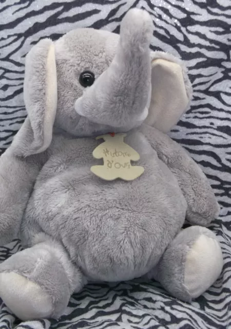 Cb/ Peluche Doudou Histoire D'ours Elephant Gris 23Cm Etat Neuf