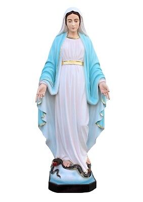 Statue Madonna Immaculate CM 100 IN Resin (39,37'') With Eyes Painted