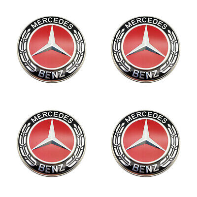 4PCS 75mm Wheel Center Hub Caps Cover Logo Badge Emblem Decal For Mercedes-Benz