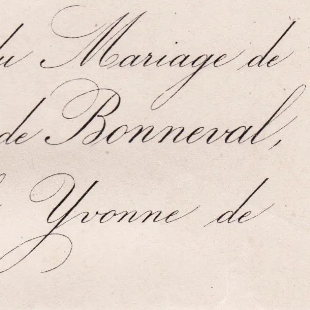 Antoine De Bonneval 1875 Yvonne De Bouthillier Chavigny