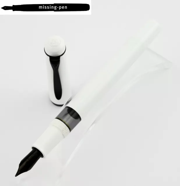Pelikan Tradition Fountain Pen M100 in White with EF, F, M or B-nib / W.-Germany