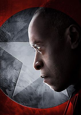 CAPITAN AMERICA CIVIL War Poster Textless Marvel War Machine Don