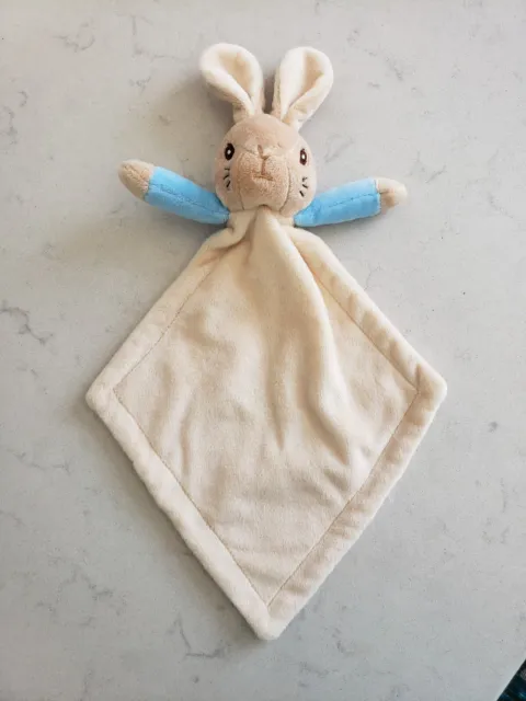 Peter Rabbit Baby Comforter coniglietto Beatrix Potter peluche morbido giocattolo bianco arcobaleno