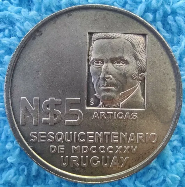 URUGUAY 5 new pesos 1975 KM#65 (SC/UNC)