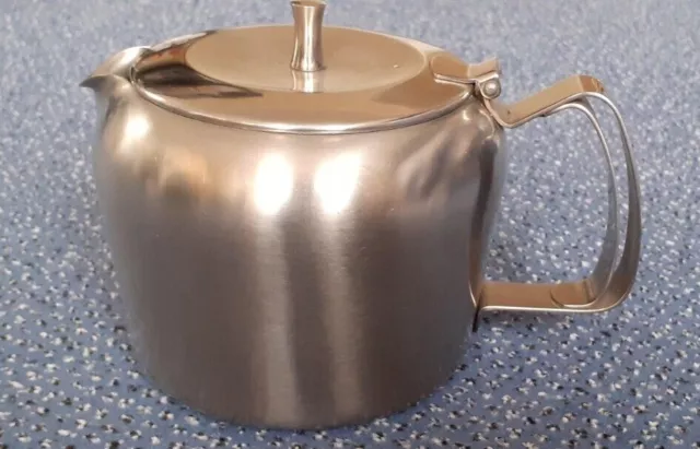 Stainless steel teapot OLD HALL England Vintage VGC