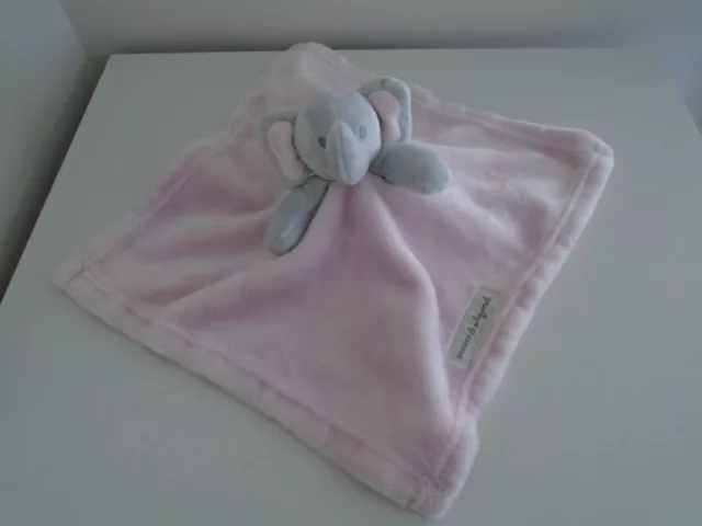 Blankets & Beyond Pink Elephant Comforter Soother Baby Soft Toy Vgc