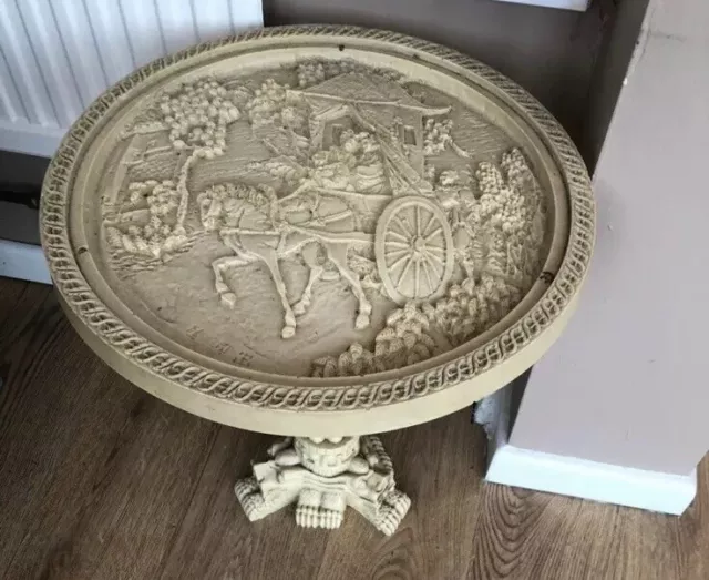 Vintage-themed table With Antique Carved Design 