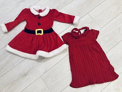 Girls Red Christmas Party Fancy Dress Bundle 18-24 Months Junior J Jasper Conran