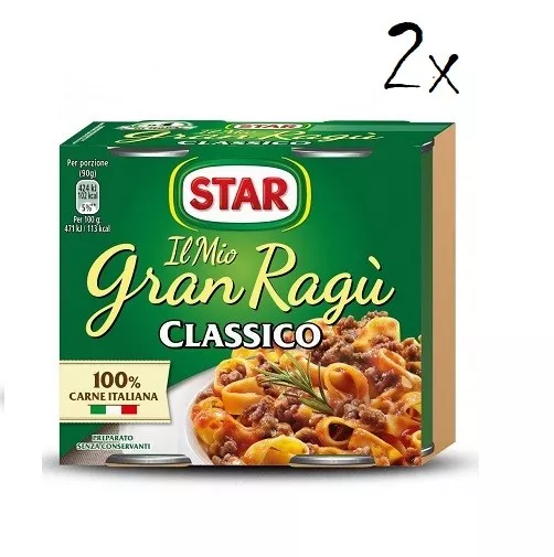 4x Il mio Gran ragù Star Classico italienich tomatensauce 180g sauce Tomaten