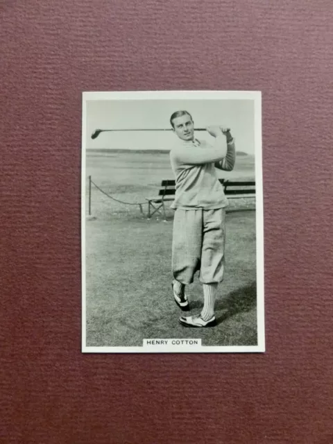 1938 Ardath - Photocards - Series of General Interest - HENRY COTTON - Golf