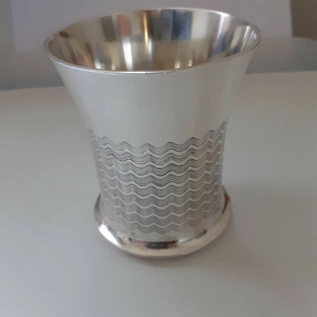 Timbale métal argenté Filets - Ercuis | Joaillerie Bollot