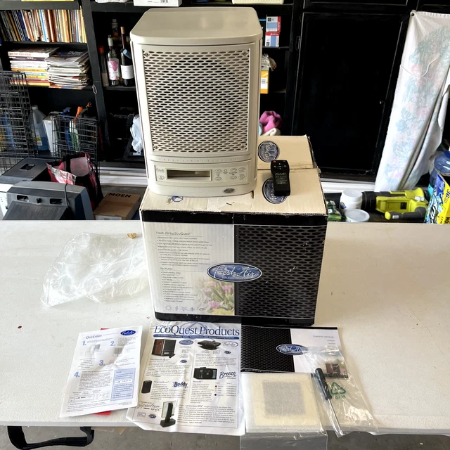 Fresh Air by EcoQuest House Air Purification System Ionizer Cleaner Brown