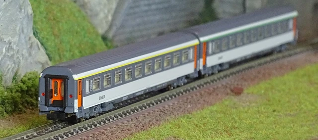 Piko 94506 Set De 2 Voitures Corail, 2ème Classe B11u/B6Du, Logo No Sncf N 1 160 4015615945062