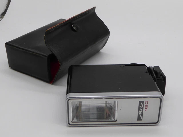 Vintage Metz Mecablitz 180 Camera Flash Shoe Mount + CASE