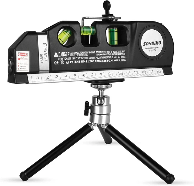LASER LEVEL TOOL Kit, Multifunction Laser Leveler for Picture Hanging