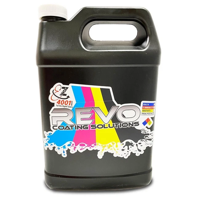 REVO EZ-Coat 4001 Gloss UV Coating for ALL Digital Print Engines - 1 Gallon