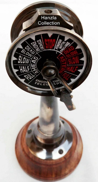Telegraph 6 " Maritim Antik Schiffs Motor Auftrag Nautisch Messing