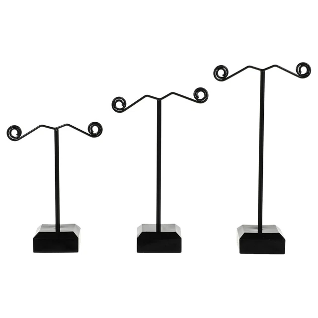 3 Pcs Albero Gioielli Porta Collane Supporto Per Monitor Acrilico