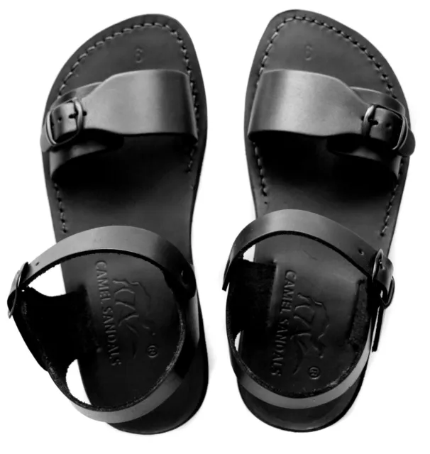 Romain Biblique Chaussures De Jésus Sandales En Cuir Negro Pour Hommes 36-50