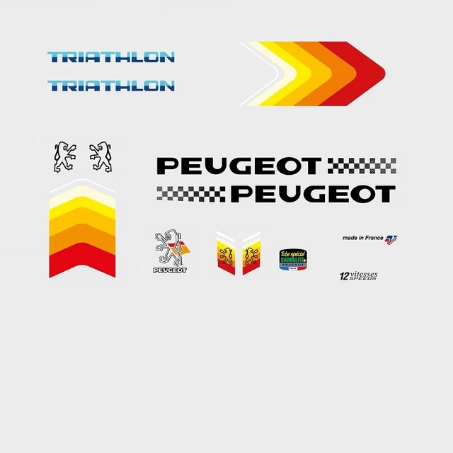 Peugeot bicycle store decals