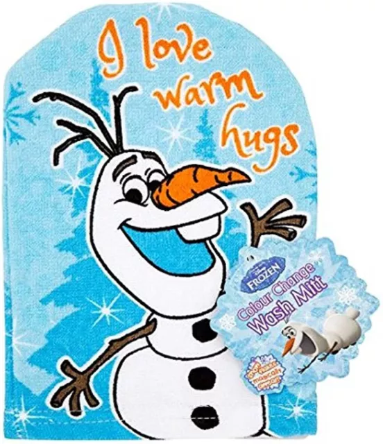 2 x Licencia Oficial Congelado Cambio de Color Lavado Mitt, OLAF- Me encantan los Abrazos Cálidos