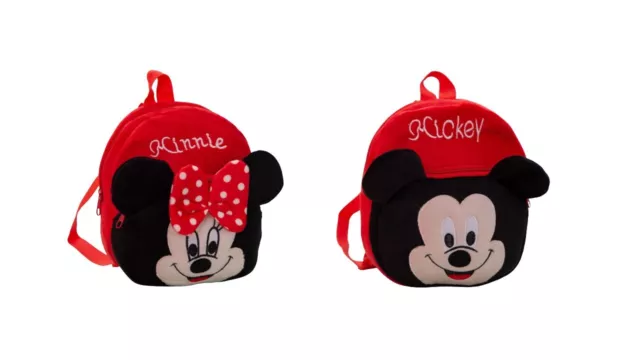 Mickey & Minnie Maus Mochila de Niños - Ideal para Escuela & Excursiones - Nuevo