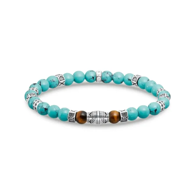 Genuine THOMAS SABO Turquoise Bead Elements Bracelet