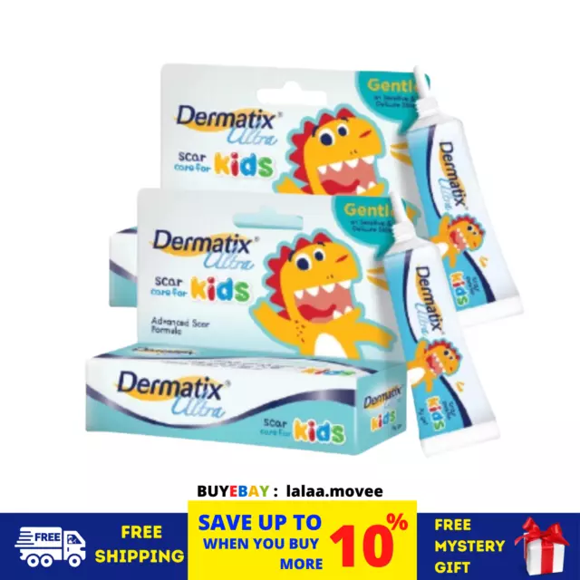 2 cajas DERMATIX Ultra Kids (9 g) Fórmula avanzada para cicatrices: cuidado...