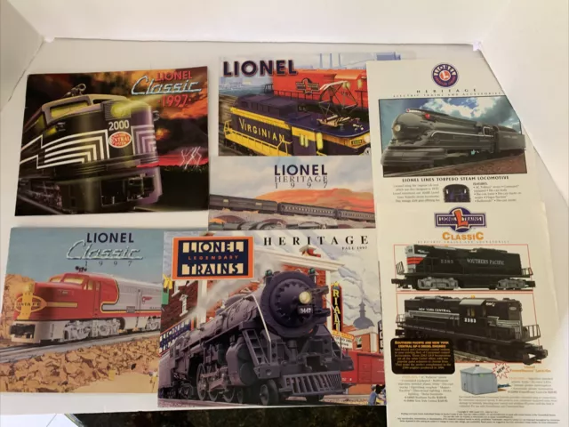 Lionel Train Catalogs~ 1997 Classic Santa Fe & NYC, Heritage 1, 2 & 3 Catalogs