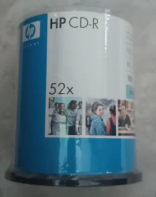 HP CD-R 52x 700 MB Data 80 Min Music video 100 Pk New Sealed
