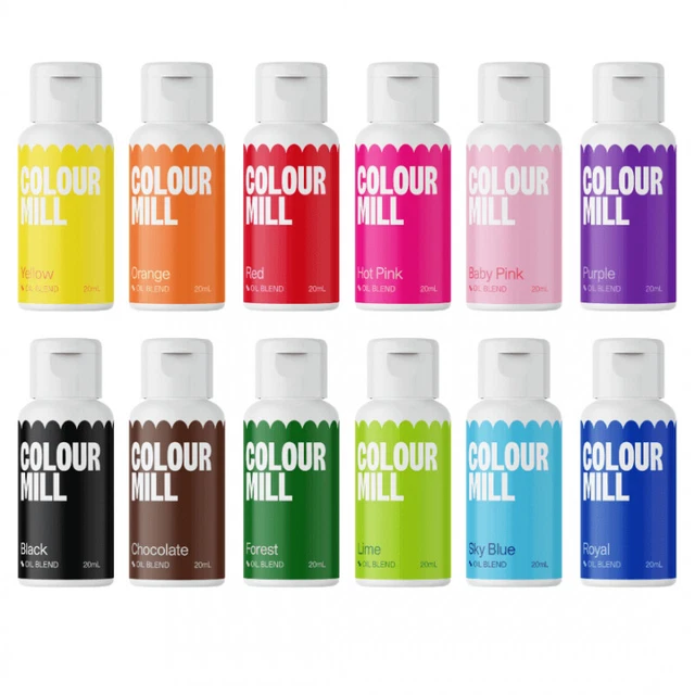 Color Mill Colorante Alimentare Set 12 x 20ml - Colori Kickstarter