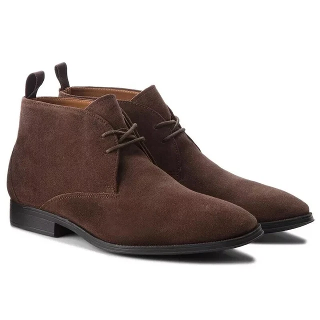 CLARKS GILMAN MID PREMIUM DARK BROWN SUEDE Boot Men WIDE FIT UK 8.5 H EU 42.5 W 79.99 PicClick UK