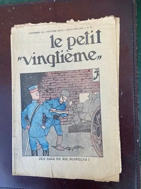 Tintin - Petit Vingtième - n°19 du 09/05/1935 couv. Tintin - Lotus Bleu TBE!!