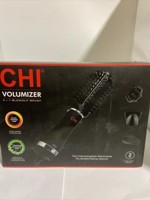 CHI Round 3 in 1 Blowout Brush in Black