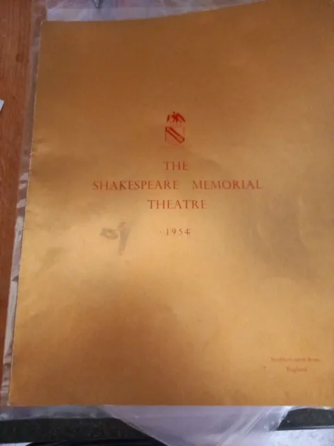 Vintage Programme: Shakespeare Memorial Theatre, Stratford, Festival 1954