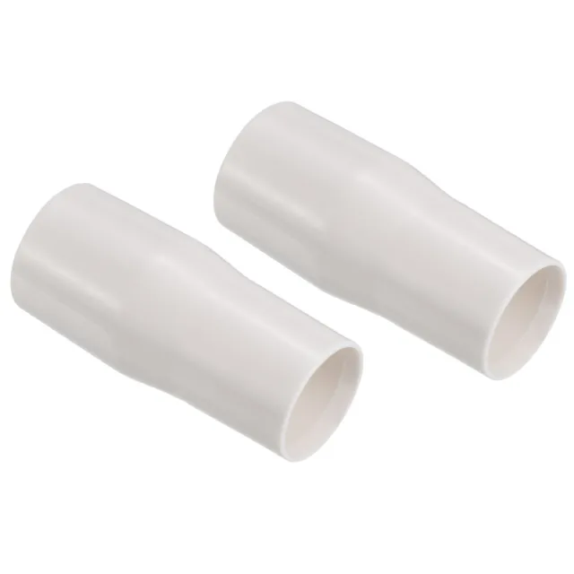 2Pcs 28mm to 32mm ID Vacuum Hose Reducer Adapter Cleaner Hose Converter White