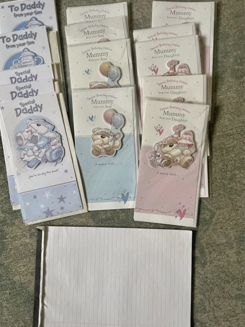 Birthday Card Bundle Mummy Daddy 18 Cards