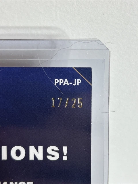 2025 TOPPS SERIES 1 Jeremy Pena Astros Postseason Gold Patch Auto
