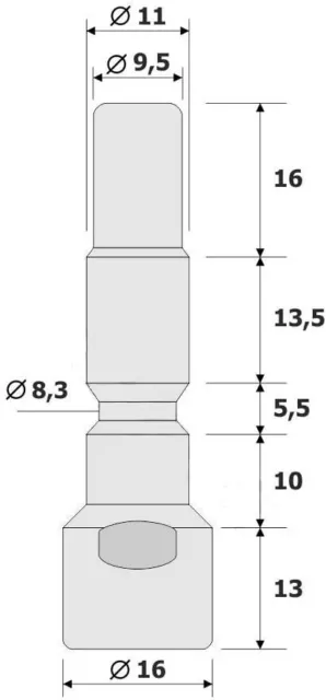 Adaptateur Pour Kränzle Nipple Enfichable Famille Pistolets Léger Line M22 X 1,5 2