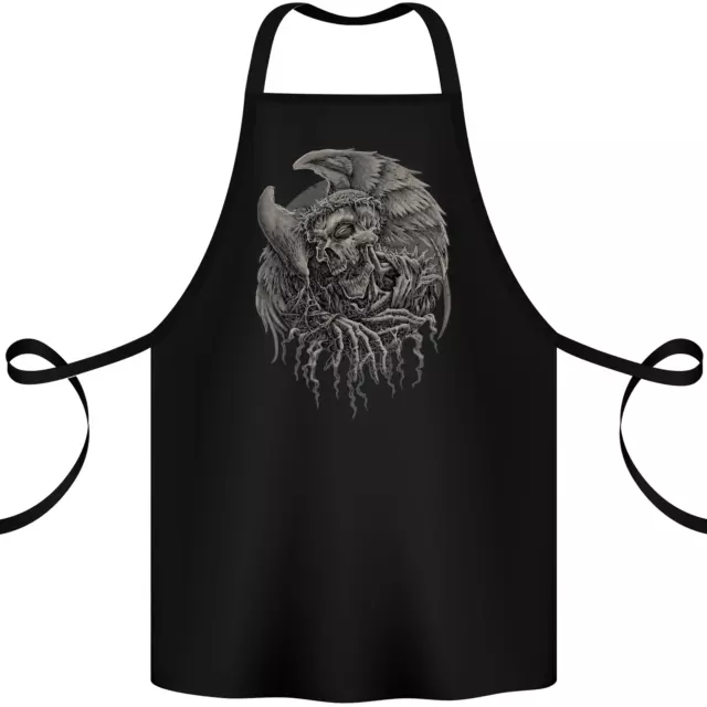 Angel Skull of Death Biker Motorbike Gothic Cotton Apron 100% Organic