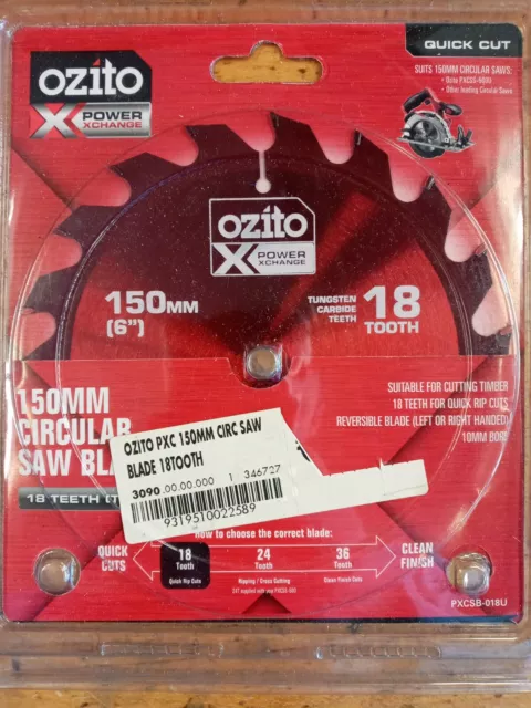 Ozito by Einhell Power X Change 150mm 18 Tooth Circular Saw Blade New
